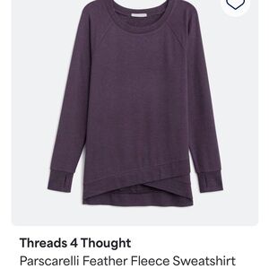 Threads 4 Thought purple sweatshirt